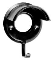 Trensenzaumhalter Robust, Metall, schwarz