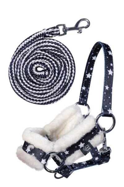 Hobby Horsing Halfter und Strick Set Kinder Steckenpferd Zubehör HKM