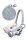 Hobby Horsing Halfter mit Strick grau HKM Kids Steckenpferd Set