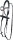 Gebisslose Trense Holzpferd Shetty HKM Funny Horses Leder Trense mit Zügel