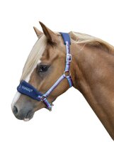Halfter -Funny Horses- dunkelblau/blau/dunkelpink,...