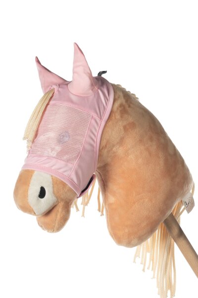 Hobby Horsing Fliegenschutzmaske rosa Steckenpferd Zubehör HKM Kids