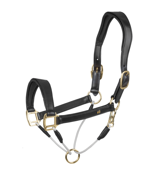 Waldhausen S-Line Lederhalfter Royal, Schwarz, WB