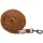 ANBINDESTRICK KARABINERHAKEN cinnamon