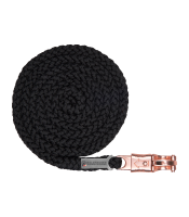 ANBINDESTRICK SHINE - PANIKHAKEN, schwarz/roségold