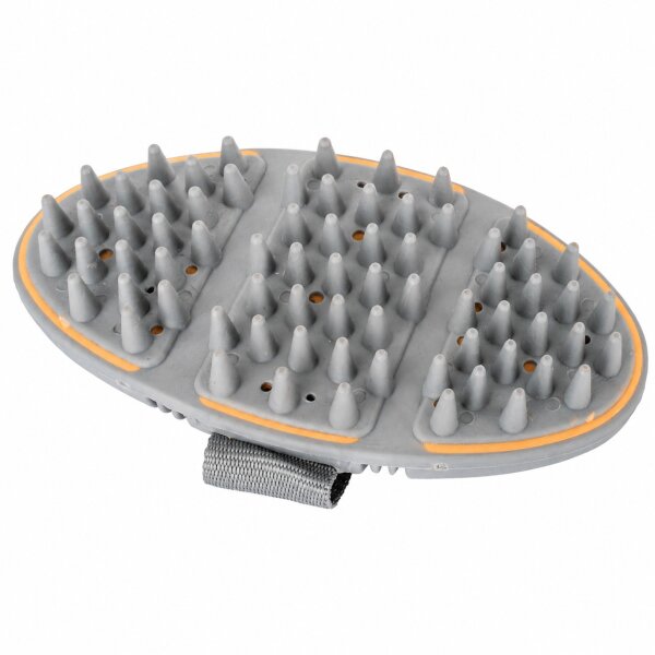 Waldhausen Flex Massage-Striegel Pfirsich Pferdestriegel Massageeffekt