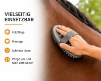 Waldhausen Flex Massage-Striegel Pfirsich Pferdestriegel Massageeffekt