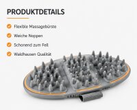 Waldhausen Flex Massage-Striegel Pfirsich Pferdestriegel Massageeffekt
