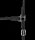 Waldhausen X-Line Lederhalfter Nevada Schwarz/Silber VB – Lederhalfter Vollblut