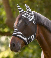 Fliegenmaske Pony Zebra Waldhausen Fliegenschutz Pferd UV Maske