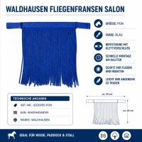 Waldhausen Fliegenfransen Salon Blau Pony Fliegenschutz Halfter