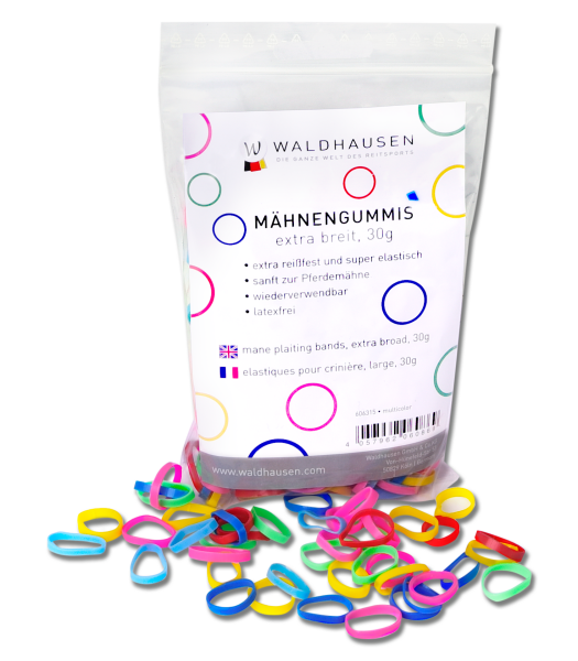 MÄHNENGUMMIS EXTRA BREIT, MULTICOLOR
