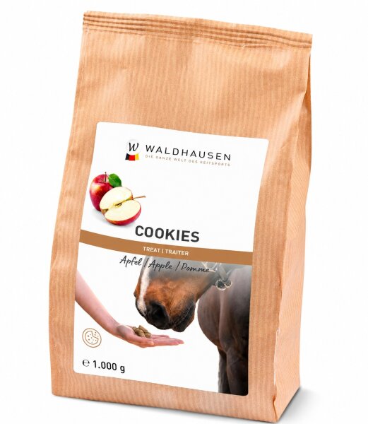 Waldhausen Pferdeleckerli Cookies Apfel 1 kg Belohnung Pferdesnack mit Vitaminen