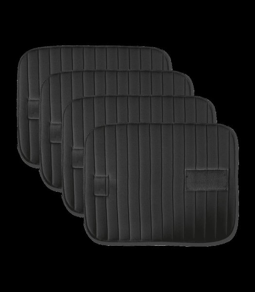 BANDAGIERKISSEN MIT KLETT, 4ER SET, schwarz