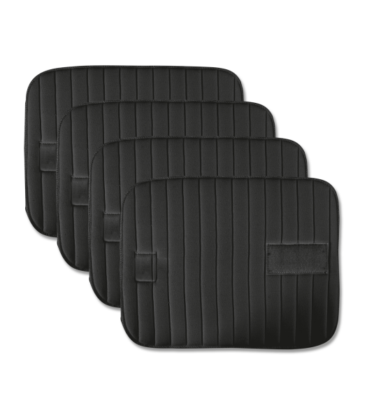 BANDAGIERKISSEN MIT KLETT, 4ER SET, schwarz