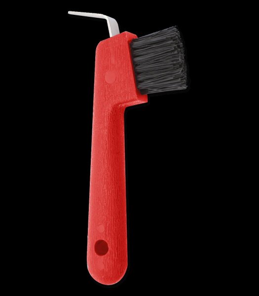 HOOF-PICK-BRUSH, rot