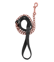 FÜHRKETTE SOFT, schwarz/roségold